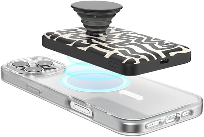 PopSockets PowerPack for MagSafe, Portable Phone Charger, Magnetic Wireless Portable Charger, 5000mAh - Pop n Lock