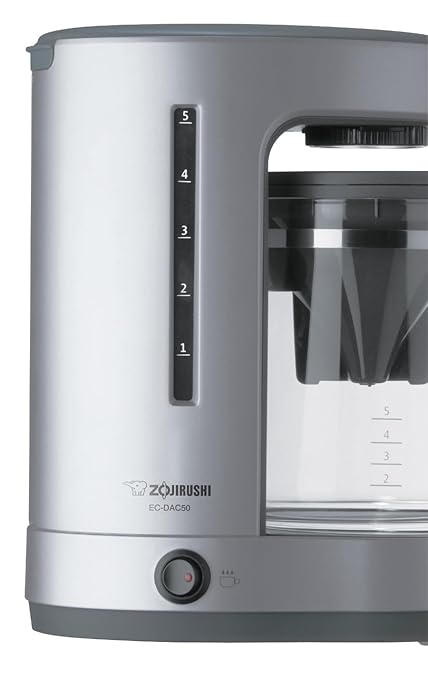 Zojirushi EC-DAC50SZ ZUTTO Coffee Maker 5 Cups, Silver, PFAS-free