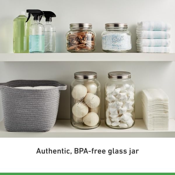 Ball Decorative Glass Mason Jar Variation (64 Ounce (Pack of 8))