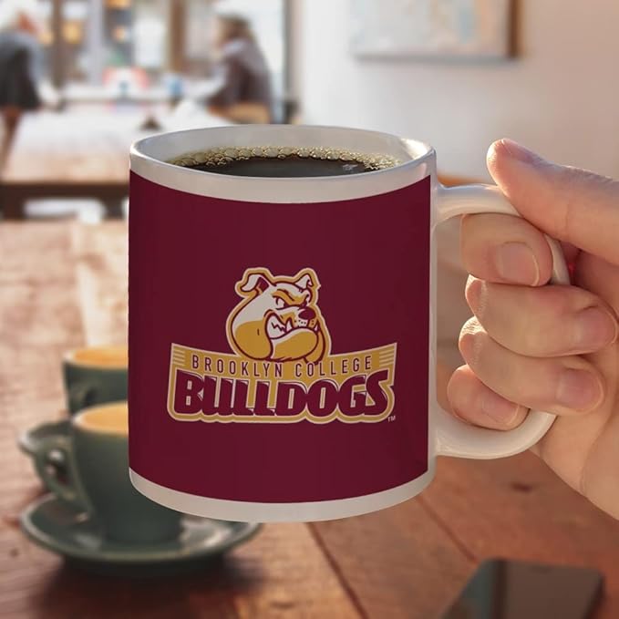 Brooklyn College Primary Logo Ceramic Coffee Mug, Novelty Gift Mugs for Coffee, Tea and Hot Drinks, 11oz, White