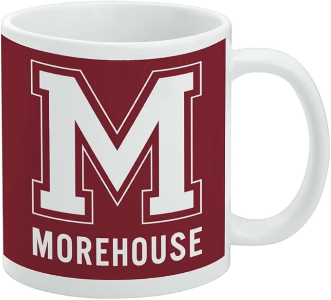 Morehouse College Primary Logo Ceramic Coffee Mug, Novelty Gift Mugs for Coffee, Tea and Hot Drinks, 11oz, White