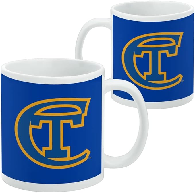 New York City College of Technology Primary Logo Ceramic Coffee Mug, Novelty Gift Mugs for Coffee, Tea and Hot Drinks, 11oz, White