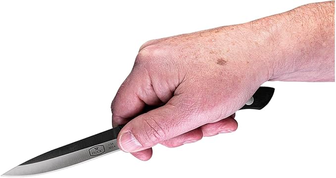 Buck Knives Kitchen 4-Inch Cutlery Paring Knife with Slate Black Paperstone Handle