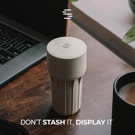 Staze Preserve Vacuum Sealed Storage Jars (148ml) | Smell Proof Containers | Herb Storage & Food Storage Container with Protection -(SHROOM).