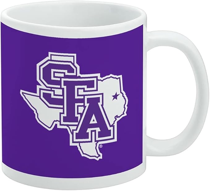 Stephen F. Austin State University Primary Logo Ceramic Coffee Mug, Novelty Gift Mugs for Coffee, Tea and Hot Drinks, 11oz, White