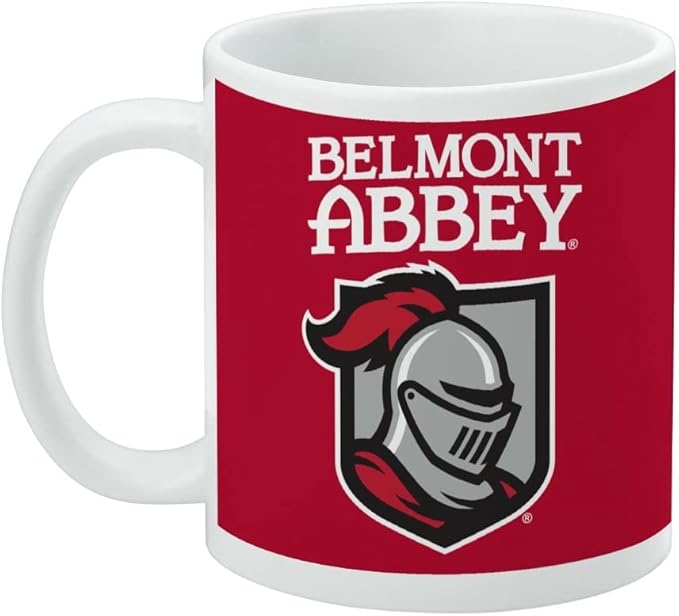 Belmont Abbey College Primary Logo Ceramic Coffee Mug, Novelty Gift Mugs for Coffee, Tea and Hot Drinks, 11oz, White