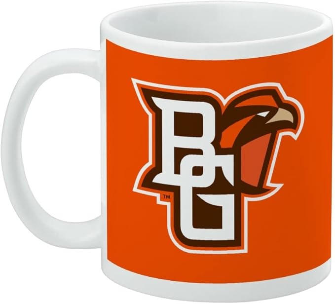 Bowling Green Primary Logo Ceramic Coffee Mug, Novelty Gift Mugs for Coffee, Tea and Hot Drinks, 11oz, White