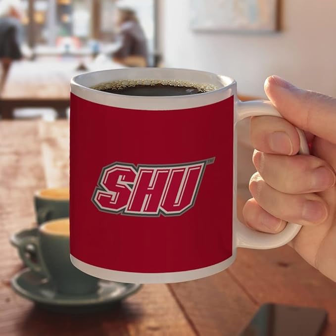 Sacred Heart University Primary Logo Ceramic Coffee Mug, Novelty Gift Mugs for Coffee, Tea and Hot Drinks, 11oz, White