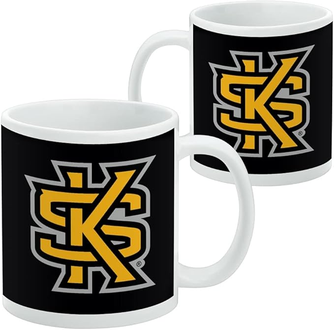 Kennesaw State Owls Logo Ceramic Coffee Mug, Novelty Gift Mugs for Coffee, Tea and Hot Drinks, 11oz, White