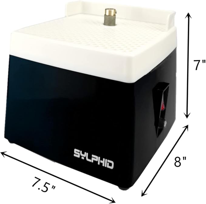 SYLPHID Portable Mini Glass Grinder 110V Stained Grinder Machine for Diamond Ceramic Shell Art DIY, Free 5/8'' Grinder Bits Included Black