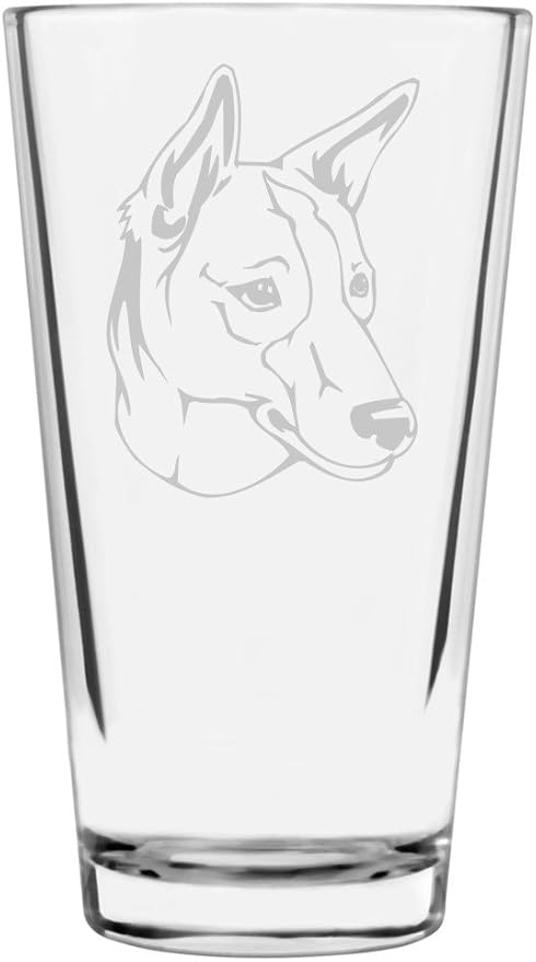 Portuguese Podengo Custom Personalized Dog Themed Etched All Purpose 16oz Pint Glass