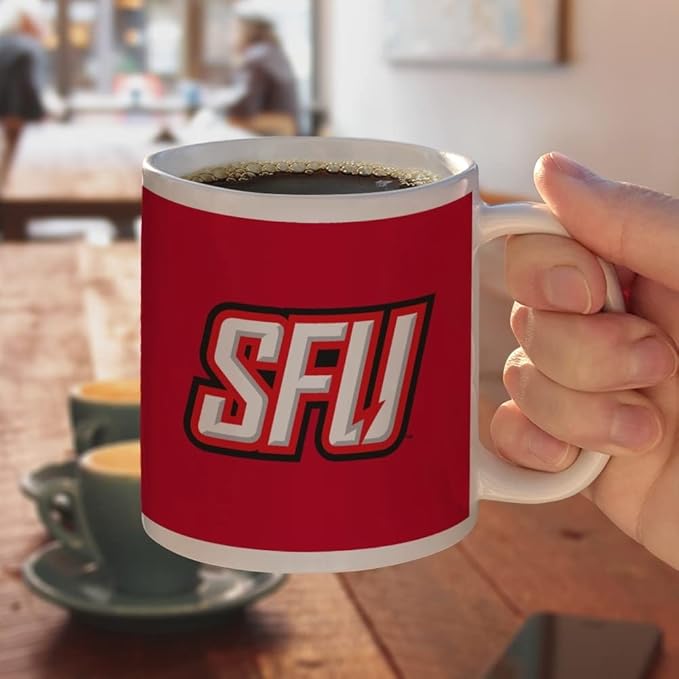 Saint Francis University Primary Logo Ceramic Coffee Mug, Novelty Gift Mugs for Coffee, Tea and Hot Drinks, 11oz, White