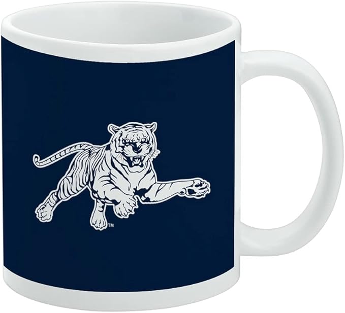 Jackson State University Primary Logo Ceramic Coffee Mug, Novelty Gift Mugs for Coffee, Tea and Hot Drinks, 11oz, White