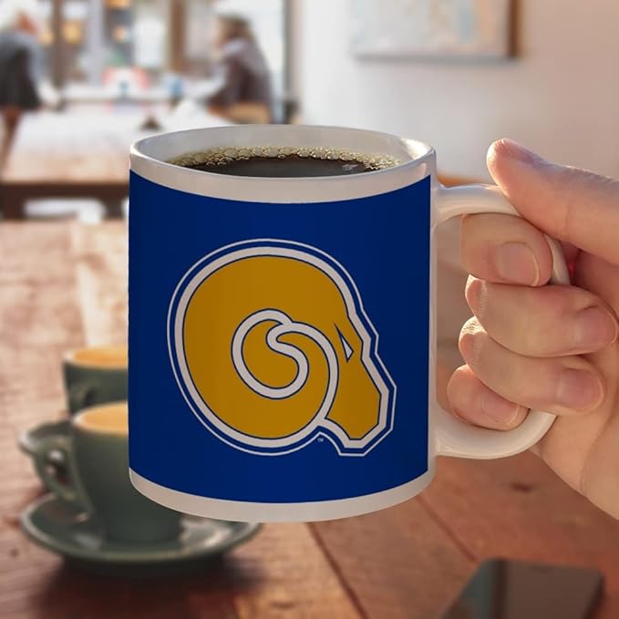 Albany State University Primary Logo Ceramic Coffee Mug, Novelty Gift Mugs for Coffee, Tea and Hot Drinks, 11oz, White