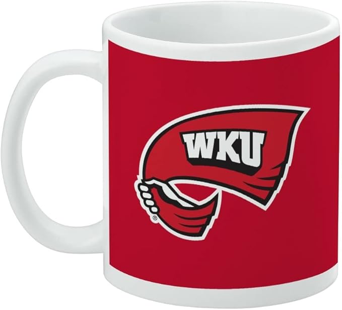 W Kentucky Primary Logo Ceramic Coffee Mug, Novelty Gift Mugs for Coffee, Tea and Hot Drinks, 11oz, White