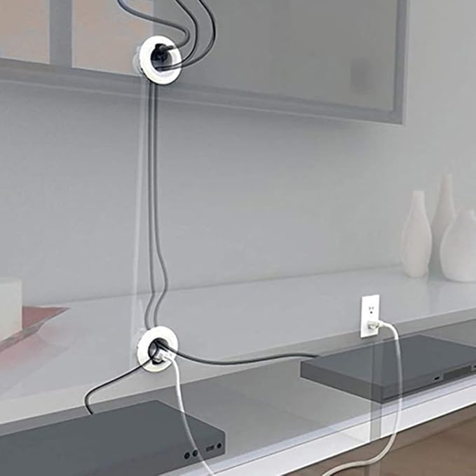 Legrand - Wiremold Cable Hider for Wall Mount TV, White In Wall Cable Concealer for In Wall Cord Management, Hide TV Cords for Wall Mount TV, In Wall ZKT101