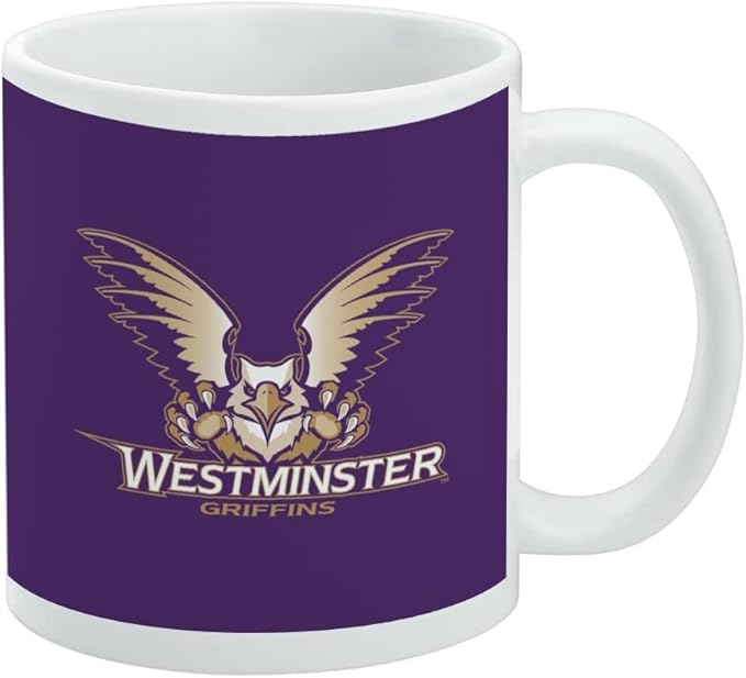 Westminster College Primary Logo Ceramic Coffee Mug, Novelty Gift Mugs for Coffee, Tea and Hot Drinks, 11oz, White