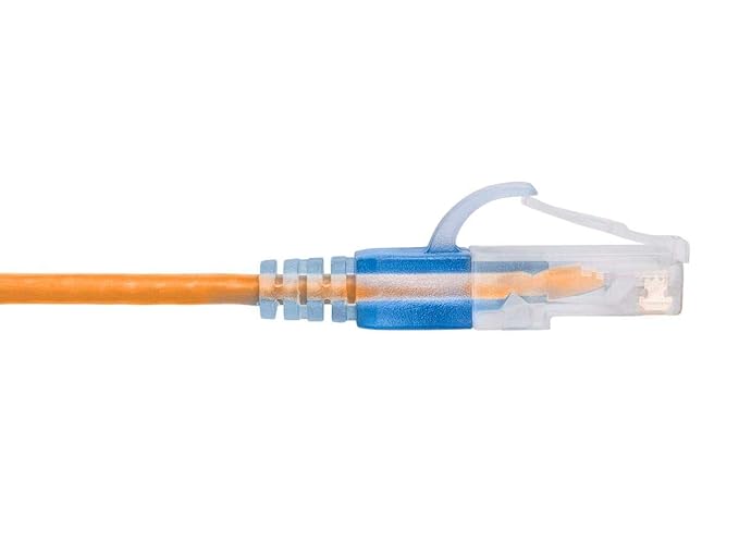 Monoprice Cat6A 2ft Yellow 10-Pk Patch Cable UTP 30AWG 10G Pure Bare Copper Snagless RJ45 SlimRun Series Ethernet Cable
