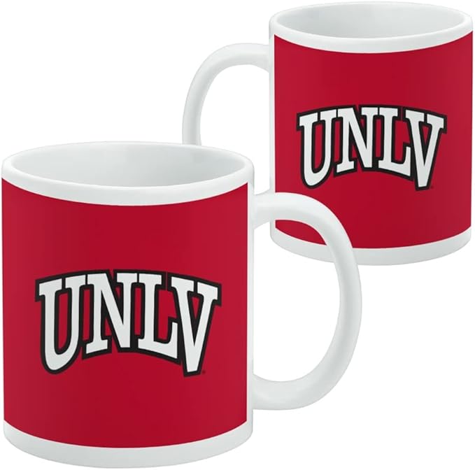 University of Nevada, Las Vegas Primary Logo Ceramic Coffee Mug, Novelty Gift Mugs for Coffee, Tea and Hot Drinks, 11oz, White