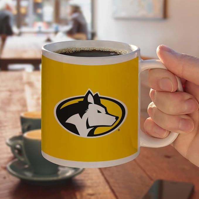 Michigan Tech Primary Logo Ceramic Coffee Mug, Novelty Gift Mugs for Coffee, Tea and Hot Drinks, 11oz, White