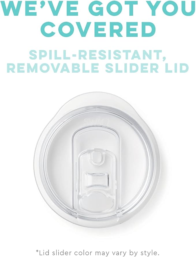 Swig Life 12oz Wine Tumbler with Lid, Stainless Steel, Dishwasher Safe, Portable, Triple Insulated Wine Tumbler (Shell Yeah)
