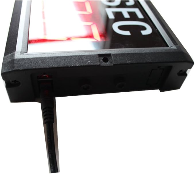 AZOOU 2.3-inch 10 Digits with Red Color LED Timer Countdown/up Wall Mounted Clock with Days Hours Mins Secs