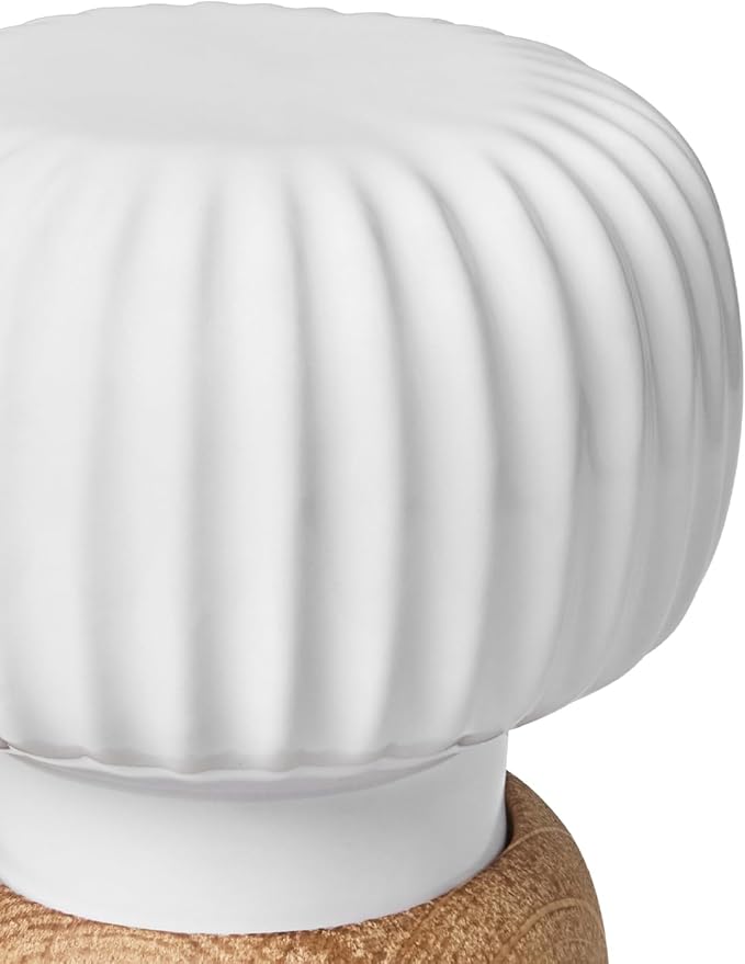 Kahler Hammershoi Salt and Pepper Grinder, White, 7.3"H x 2.6"D, Designed by Hans-Christian Bauer, Gift Box Included