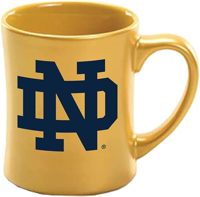 Notre Dame Fighting Irish Ceramic 16oz Sculpted Mug – Official Team Logo Coffee Cup – Handwash Recommended – Individually Boxed