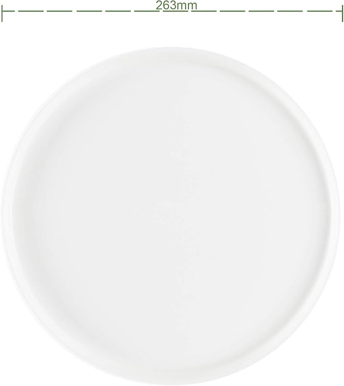 Bone China Cone Shape, Elegance White 40pc Dinnerware Set