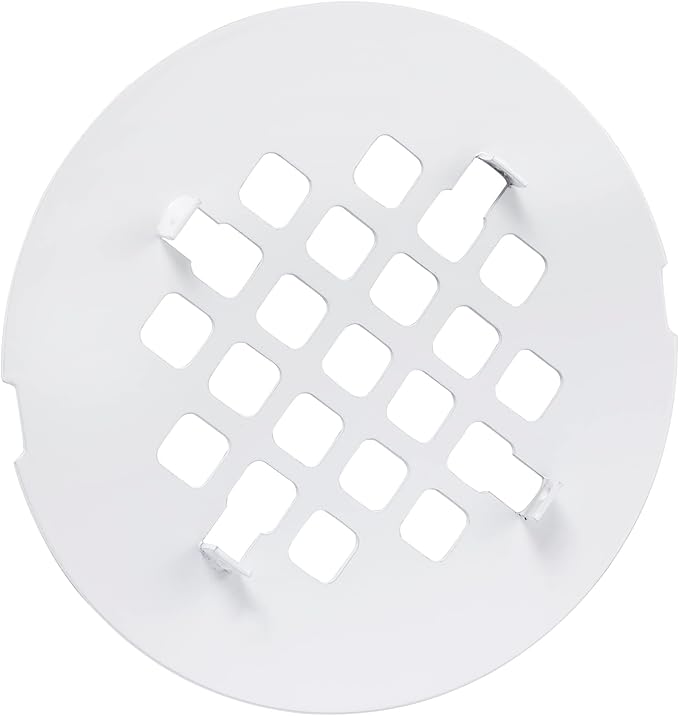 Artiwell 4-1/4” OD Snap-in Shower Drain Cover, Round Shower Drain Strainer Grid, Replacement Cover, Designed for Long-Lasting