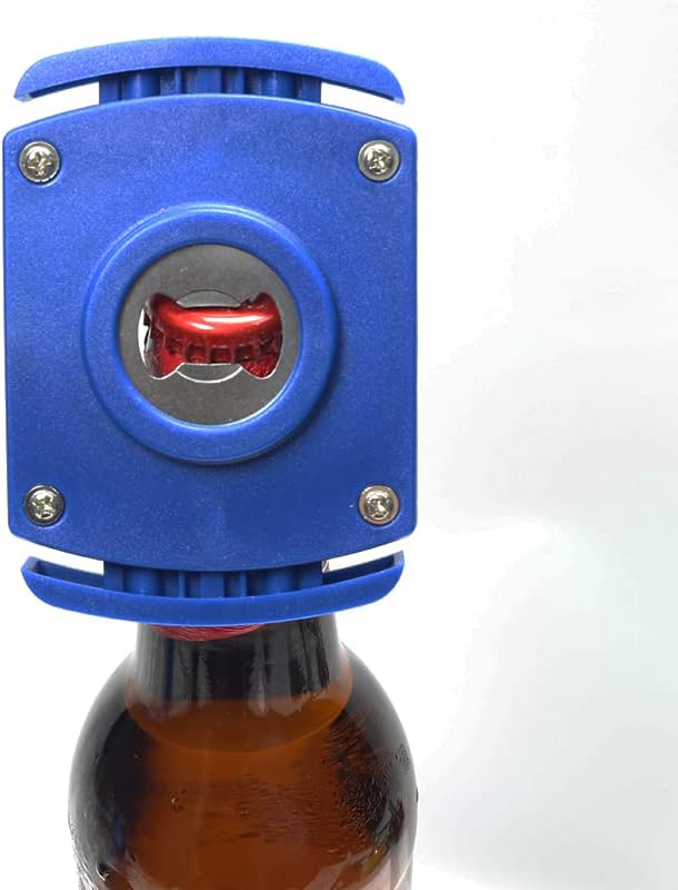 Two-in-One Blue Manual Can Opener for 8-19 Oz Beverage Cans, Bottle Opener, Household Bar Tool