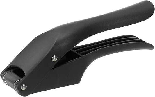 uxcell Garlic Press, 7.5 Inch Stainless Steel Garlic Slicer Crusher Tool Kitchen Utensil for Home Cooks and Professional Chefs, Black