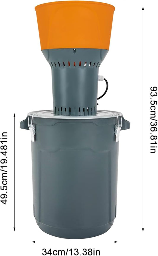 50l Grain Mill Grinder, 1000w Electric Grain Grinder Mill, Corn Grinder Mill, With 5 Grinder Sieves, Pure Copper Machine,With Wrench, For Grinding Dry, Wheat, Rice, Sorghum, And Other Crops On Farms