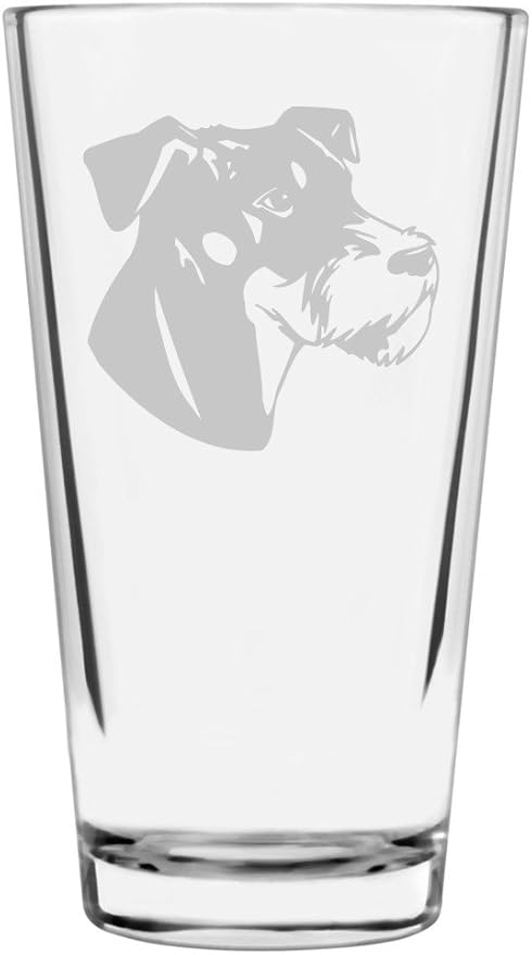 Jagdterrier Custom Personalized Dog Themed Etched All Purpose 16oz Pint Glass