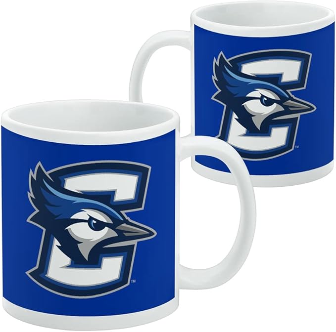 Creighton University Primary Logo Ceramic Coffee Mug, Novelty Gift Mugs for Coffee, Tea and Hot Drinks, 11oz, White
