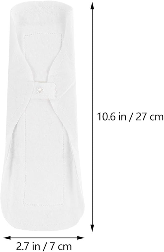 5pcs Menstrual Pads Reusable Washable Washable Cotton Cloth Sanitary Towels Soft Absorbent Liners Women Period Pads for Menstrual Flow Incontinence