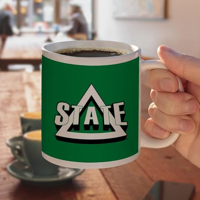 Delta State Primary Logo Ceramic Coffee Mug, Novelty Gift Mugs for Coffee, Tea and Hot Drinks, 11oz, White