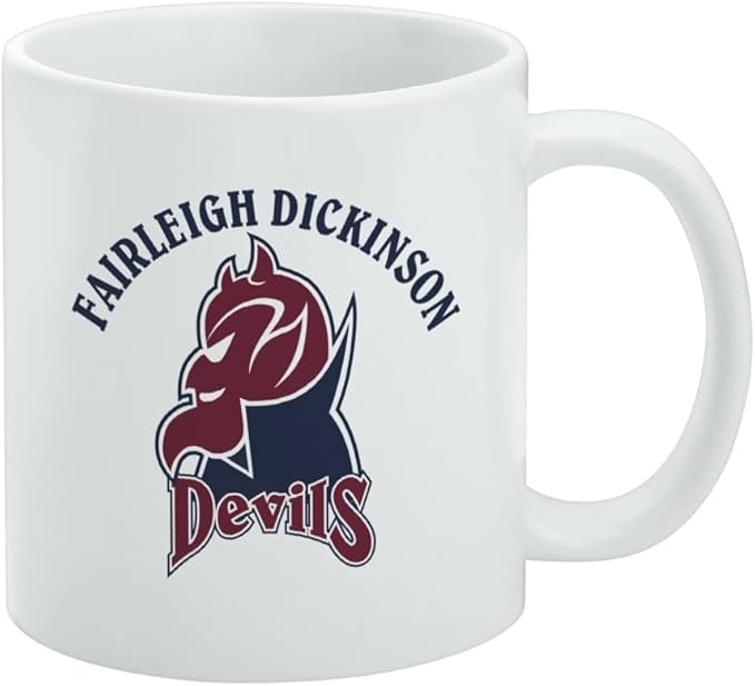 Fairleigh Dickinson University Primary Logo Ceramic Coffee Mug, Novelty Gift Mugs for Coffee, Tea and Hot Drinks, 11oz, White