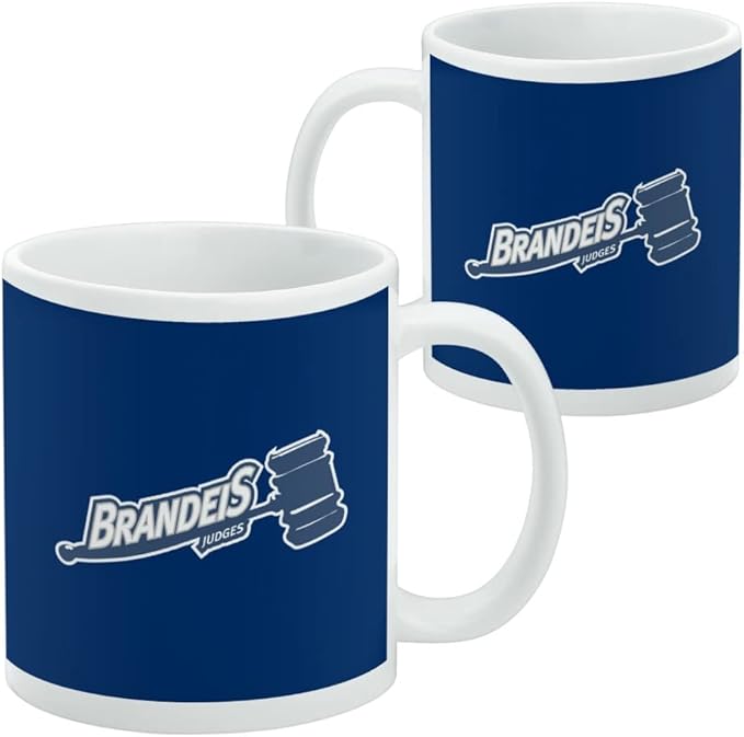 Brandeis University Primary Logo Ceramic Coffee Mug, Novelty Gift Mugs for Coffee, Tea and Hot Drinks, 11oz, White