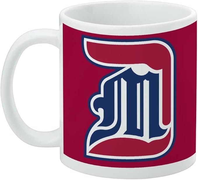 University of Detroit Mercy Primary Logo Ceramic Coffee Mug, Novelty Gift Mugs for Coffee, Tea and Hot Drinks, 11oz, White