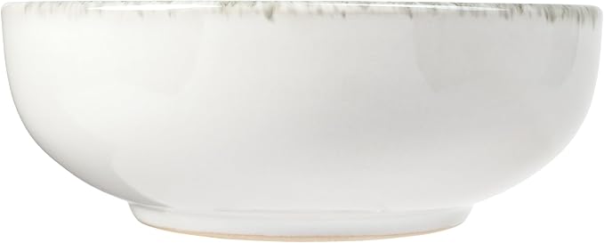 Sango 16-Piece Stoneware Dinnerware Set for 4, Glossy Cream/Green Plates and Bowls Sets with Reactive Glaze, Ceramic Dish Set, Modern Dishes for Everyday Use, Microwave & Dishwasher Safe, Resona Moss