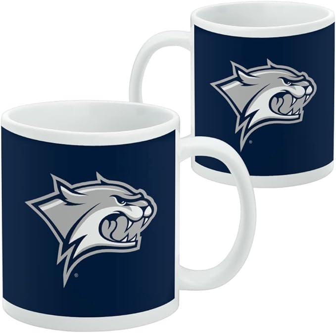 UNH Primary Logo Ceramic Coffee Mug, Novelty Gift Mugs for Coffee, Tea and Hot Drinks, 11oz, White