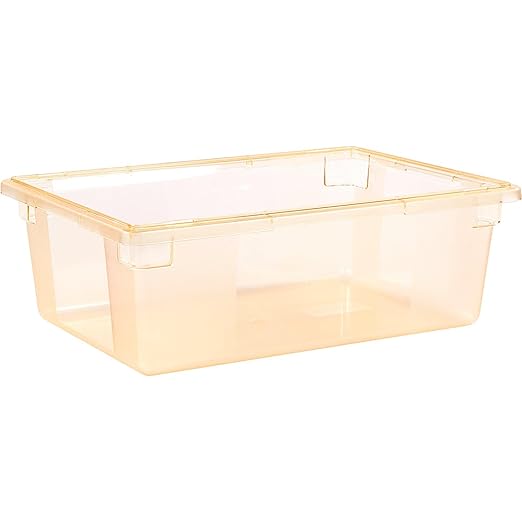 Carlisle FoodService Products 10622C22 StorPlus Color-Coded Food Box Storage Container Only, 12.5 Gallon, 26" x 18" x 9", Yellow (Pack of 4)