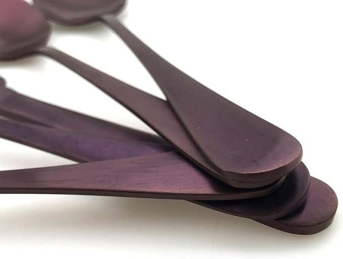 20-Piece Stainless Steel Flatware Set, Matte Finish Colorful Purple, Service for 4