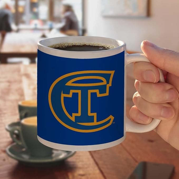New York City College of Technology Primary Logo Ceramic Coffee Mug, Novelty Gift Mugs for Coffee, Tea and Hot Drinks, 11oz, White