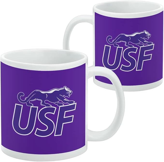 University of Sioux Falls Primary Logo Ceramic Coffee Mug, Novelty Gift Mugs for Coffee, Tea and Hot Drinks, 11oz, White