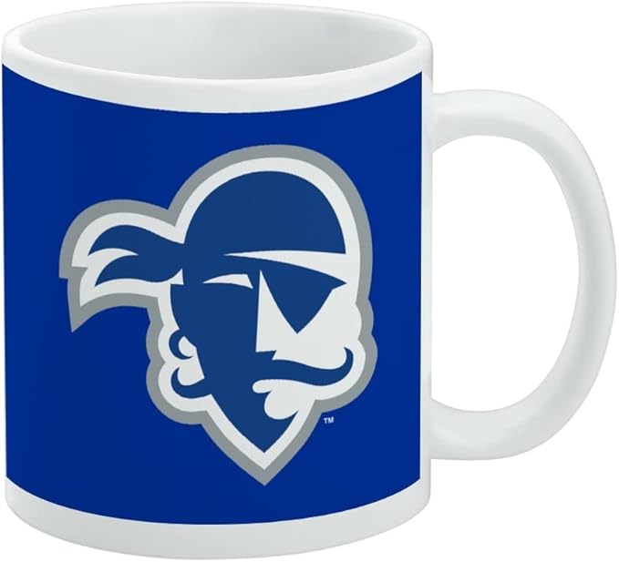 Seton Hall Primary Logo Ceramic Coffee Mug, Novelty Gift Mugs for Coffee, Tea and Hot Drinks, 11oz, White