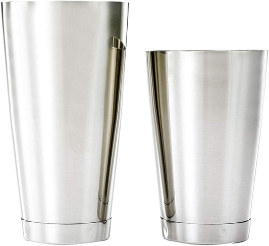 Barfly Cocktail Tin, Set (18 oz and 28 oz), Stainless Steel, Double Heavy Gauge