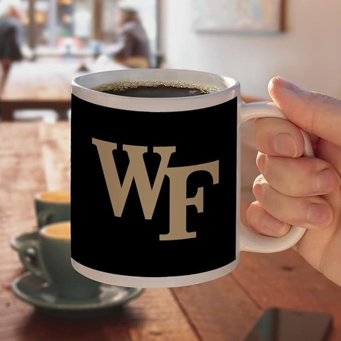 Wake Forest University Primary Logo Ceramic Coffee Mug, Novelty Gift Mugs for Coffee, Tea and Hot Drinks, 11oz, White
