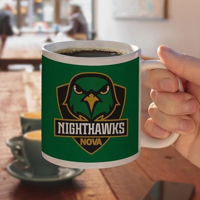 Northern Virginia Community College Primary Logo Ceramic Coffee Mug, Novelty Gift Mugs for Coffee, Tea and Hot Drinks, 11oz, White